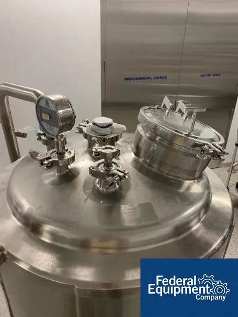 53 gallon Precision Stainless Reactor, Stainless Steel, 200 Liter, dish top & bottom, 45 psi @400°F, jacket - Image 5