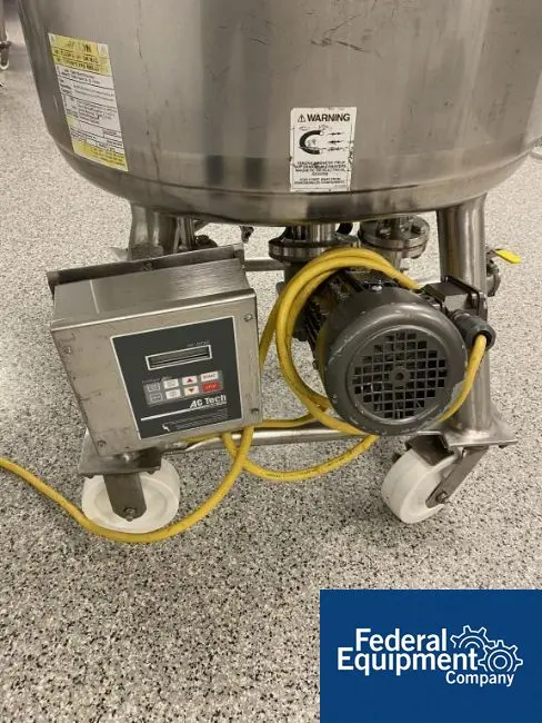 53 gallon Precision Stainless Reactor, Stainless Steel, 200 Liter, dish top & bottom, 45 psi @400°F, jacket - Image 6