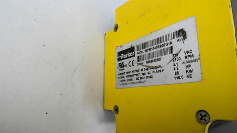.88 KW Parker #MPM1141BSG7G1N, servo motor, 1.2 HP, 2100 RPM, 230 VAC - Image 6