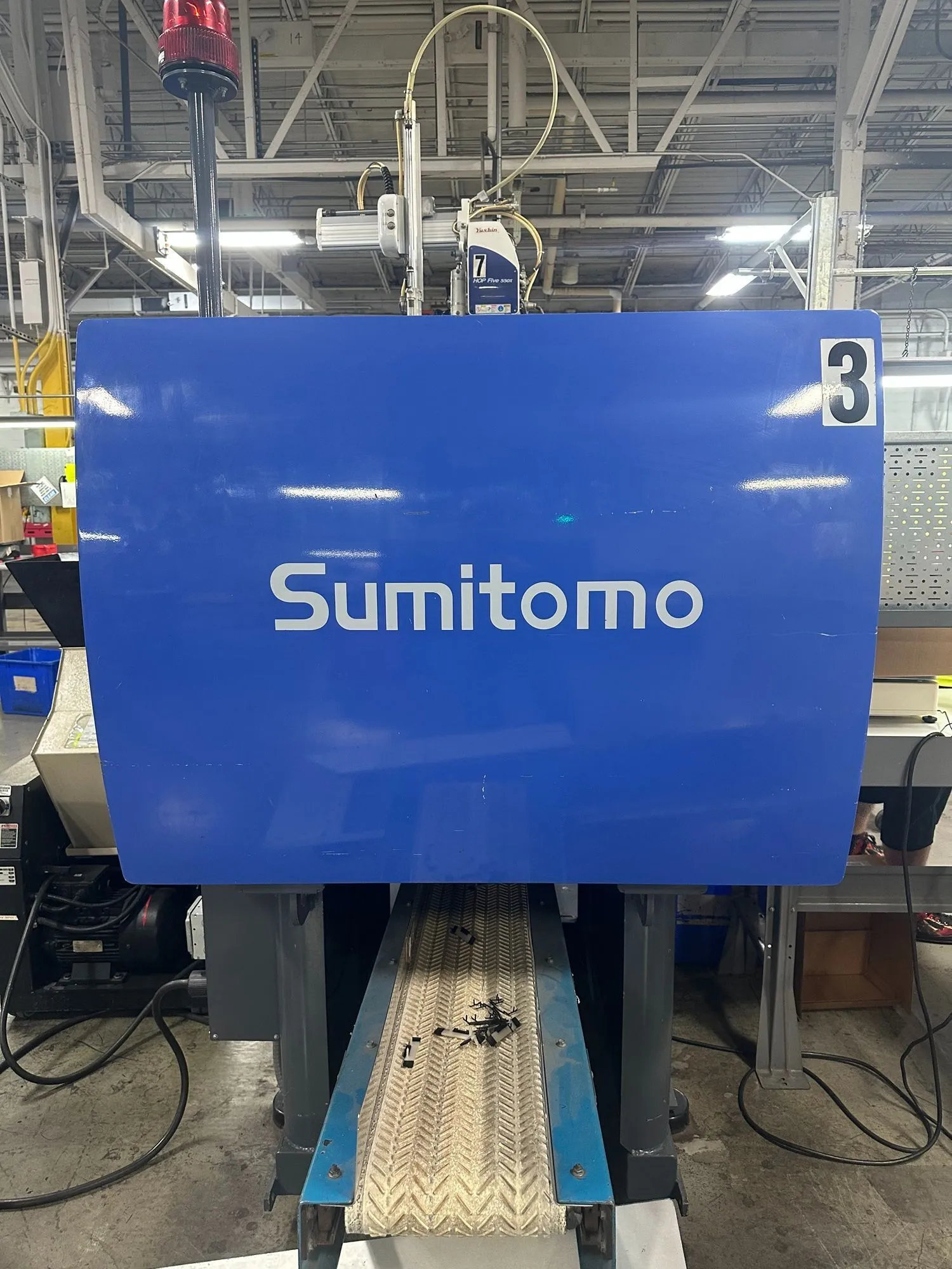 110 Ton, 4.8 oz., Sumitomo #SE100DUZ-C250M, horizontal plastic injection molder, 29.92" daylight, 18.11" x - Image 2