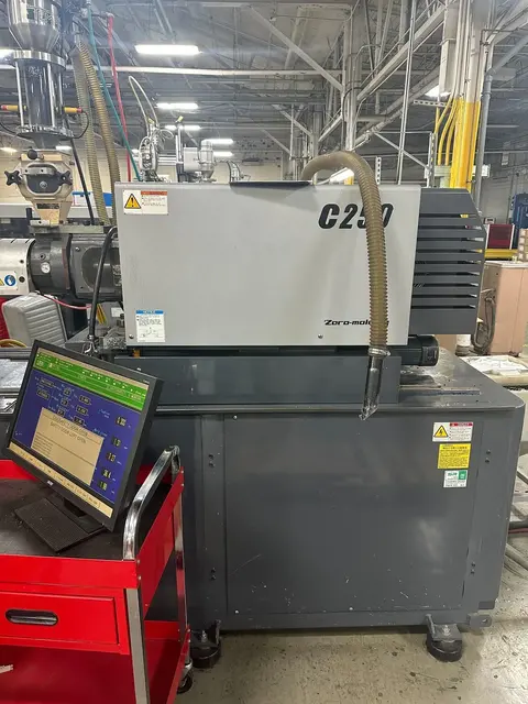 110 Ton, 4.8 oz., Sumitomo #SE100DUZ-C250M, horizontal plastic injection molder, 29.92" daylight, 18.11" x - Image 4