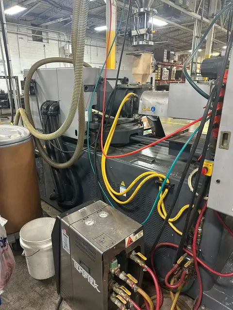 110 Ton, 4.8 oz., Sumitomo #SE100DUZ-C250M, horizontal plastic injection molder, 29.92" daylight, 18.11" x - Image 10