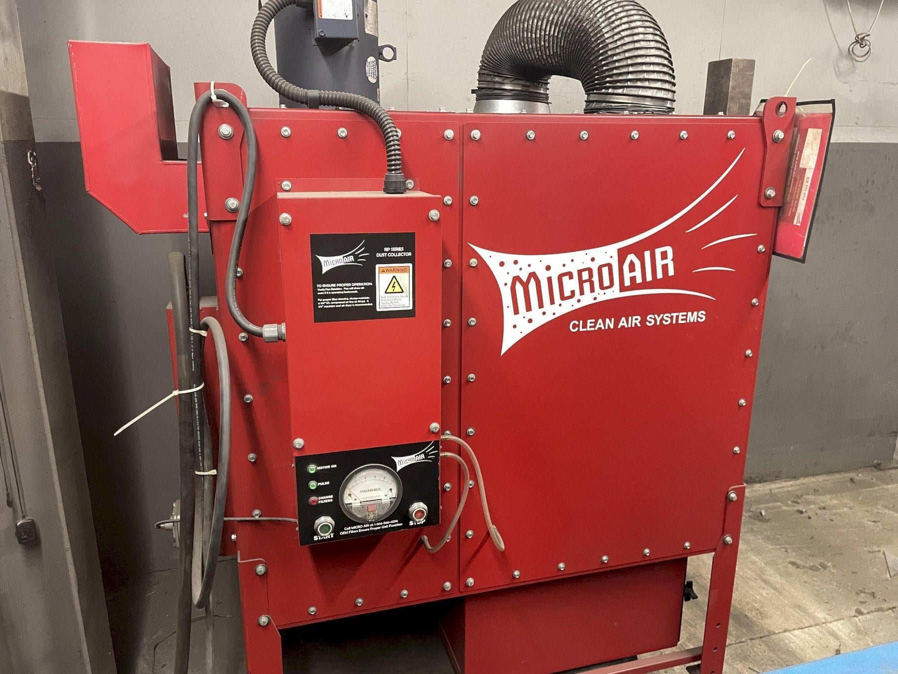 2100 cfm MicroAir #RP2, dust collector, 8" inlet, 5 HP, 460 V., 2010 - Image 1