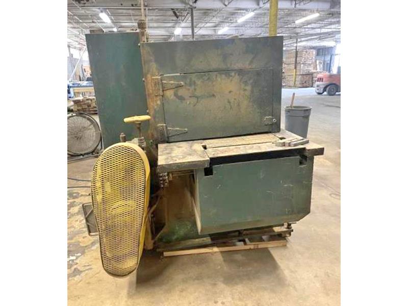 3.5" Mereen Johnson #419-DC, multi blade dip chain gang rip saw, 19" arbor, 14" diameter tooling - Image 4