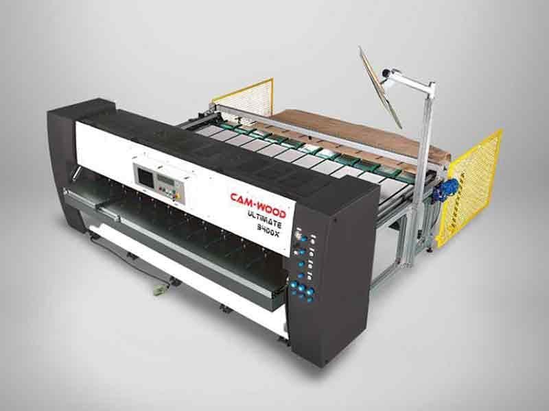 Cam-Wood #Ultimate-4000X, crossfeed veneer splicer, Mitsubishi PLC - Image 1
