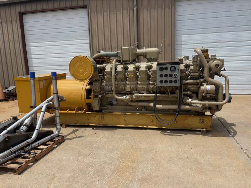 800 KW Caterpillar #G3516, Natural gas generator set, 480 Volts, 1151 HP @ 1200 RPM, 2006 - Image 1