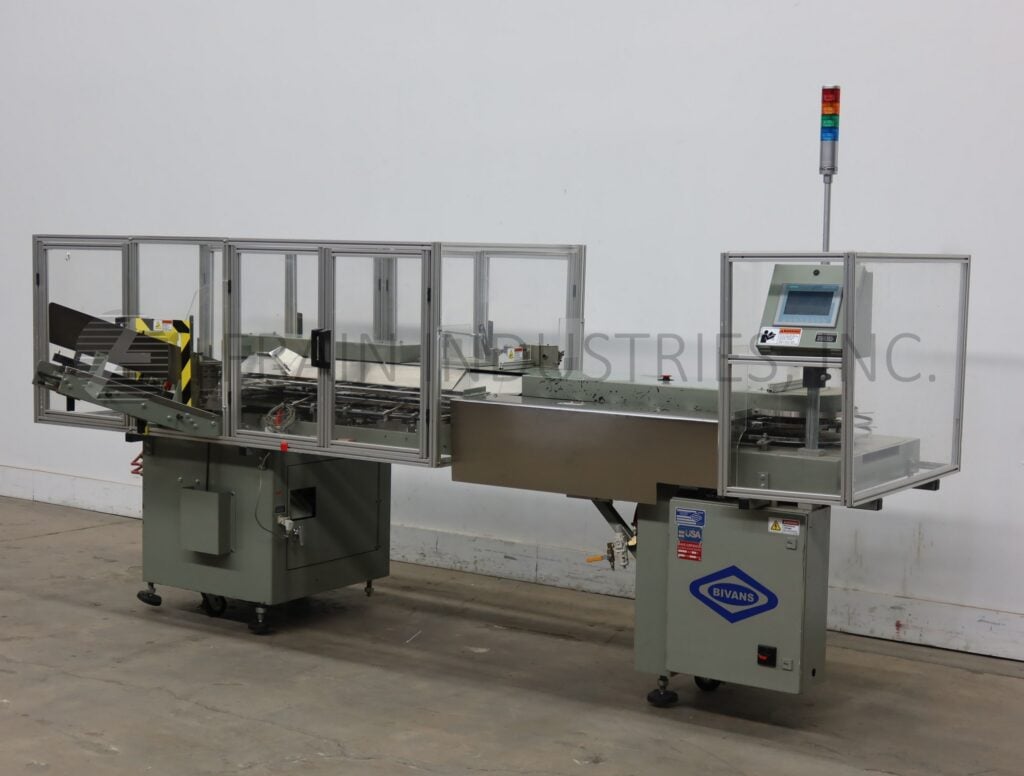 Bivans #74, semi-automatic, continuous motion, vartiable speed, vertical tuck cartoner, 20-120 cpm - Image 1