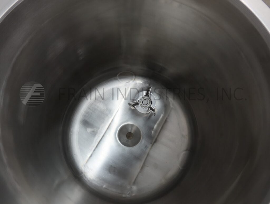 10 gallon 316 Stainless Steel, low pressure jacket, process tank, 14" ID x 16-1/2"depth with 14" straight - Image 2
