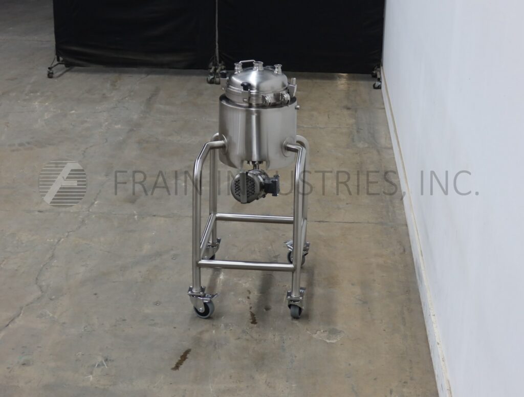 10 gallon 316 Stainless Steel, low pressure jacket, process tank, 14" ID x 16-1/2"depth with 14" straight - Image 4