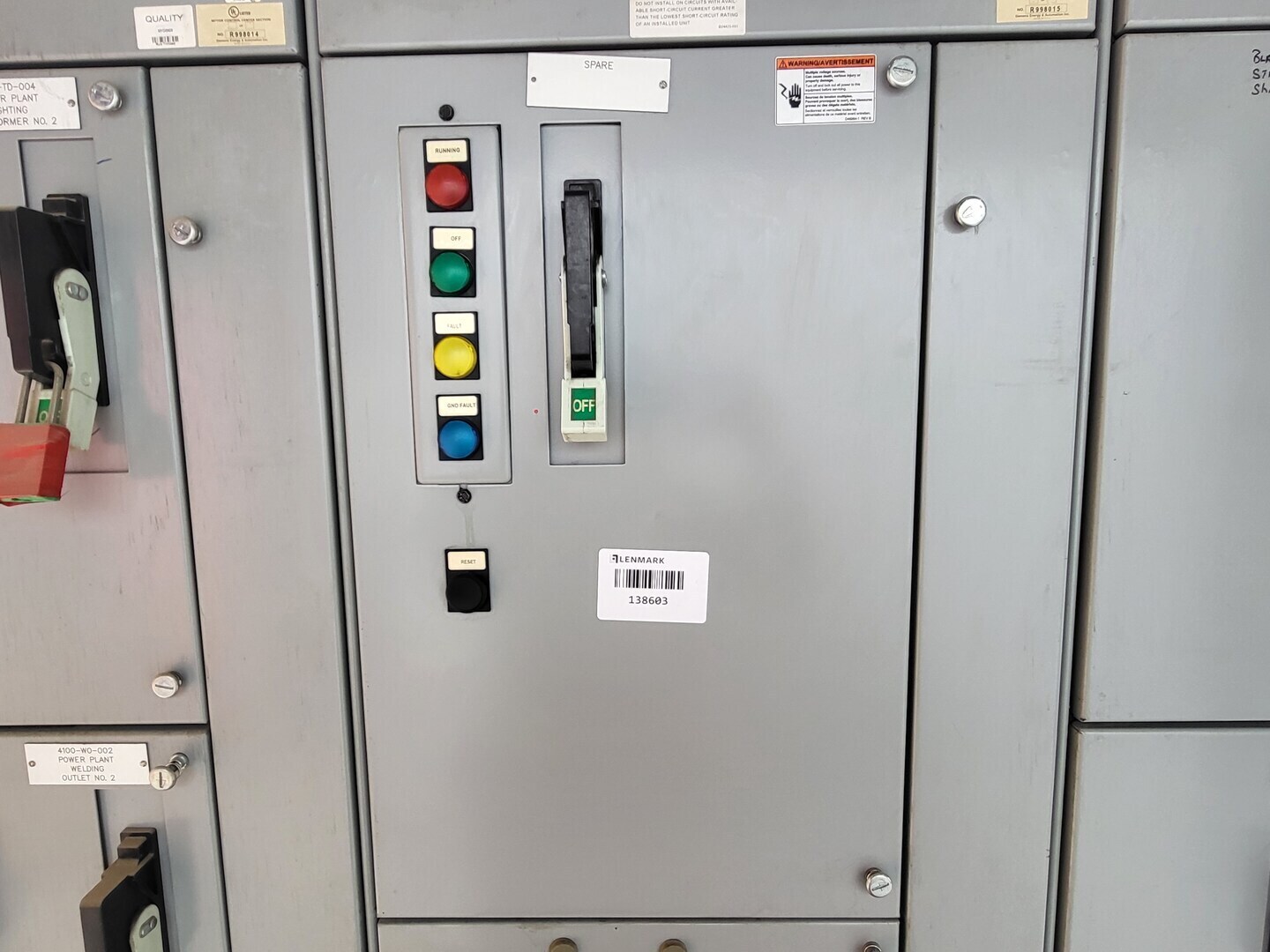 Siemens, 06FA, motor control center bucket, 50 HP, 600 Volts, 3 phase, new surplus - Image 9