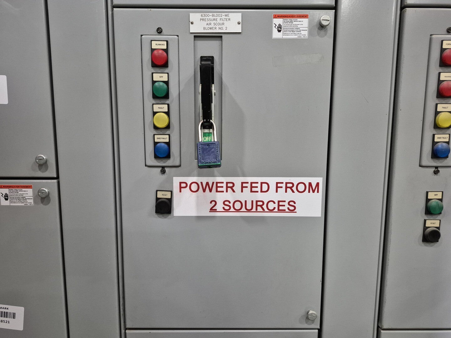 Siemens, 07EE, motor control center bucket, 40 HP, 600 Volts, 3 phase, like new - Image 1