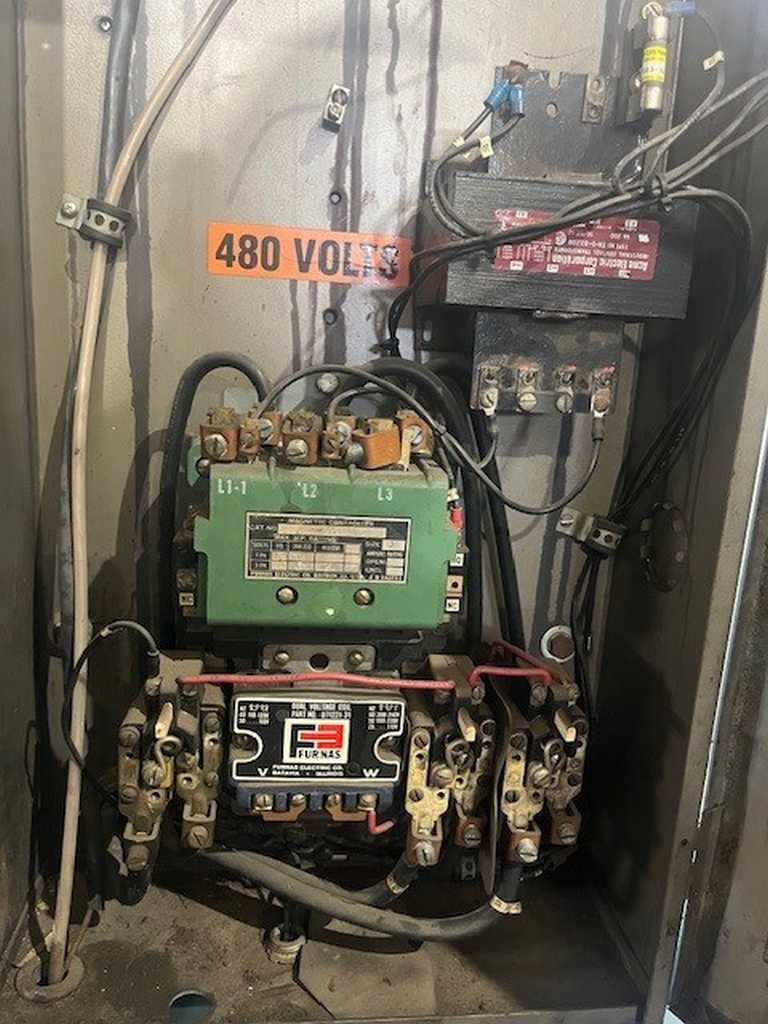 25 HP Worthington, tank mounted air compressor, 180 psi, 1765 RPM, 230/460 V., 120 gallon tank, 1978 - Image 7