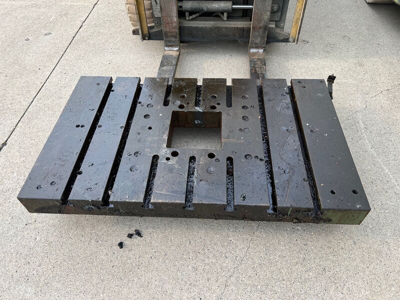 30" L x 50" width x 4.25" H, T-Slotted Bolster Plate - Image 1