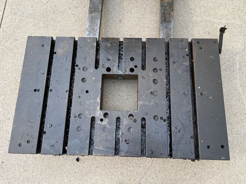 30" L x 50" width x 4.25" H, T-Slotted Bolster Plate - Image 2