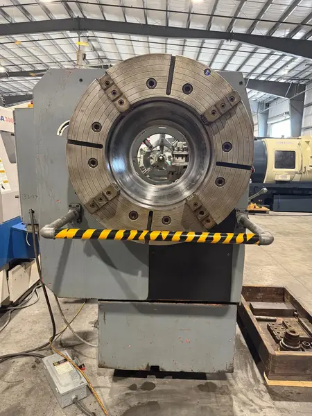 39"/48" x 120" Geminis Republic-Lagun #GE-1000, hollow spindle engine lathe, 35" 4-jaw chucks, 20.25"bore - Image 4