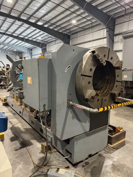 39"/48" x 120" Geminis Republic-Lagun #GE-1000, hollow spindle engine lathe, 35" 4-jaw chucks, 20.25"bore - Image 5