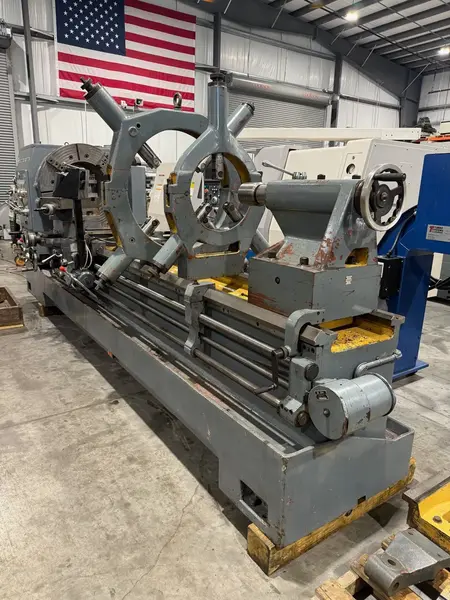 39"/48" x 120" Geminis Republic-Lagun #GE-1000, hollow spindle engine lathe, 35" 4-jaw chucks, 20.25"bore - Image 6