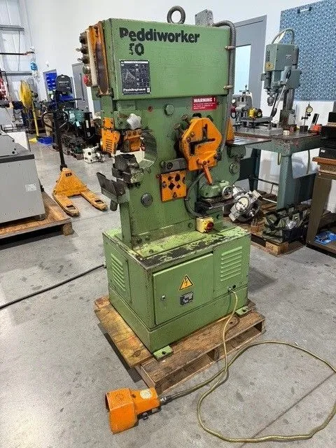 3" x 3" x 3/8" Peddinghaus #Peddiworker-50, hydraulic ironworker, 50 ton - Image 2