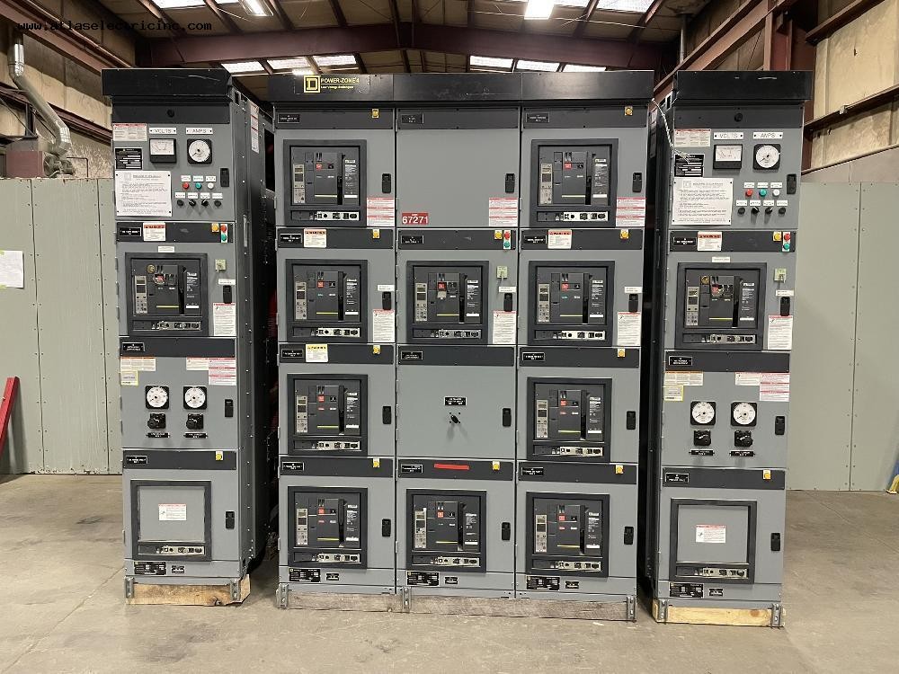 1600 Amps, Square D #Powerzone 4 LV Switchgear 480 Volts 3P3W - Image 1