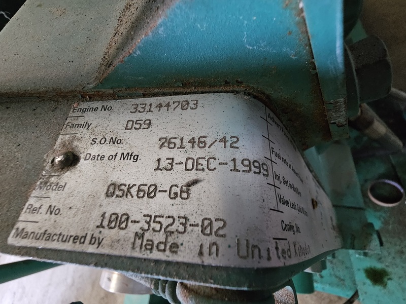 2000 KW Cummins #2000DQKC-628, diesel generator, 2500 KVA, 13800 Volts, 566 hours - Image 2