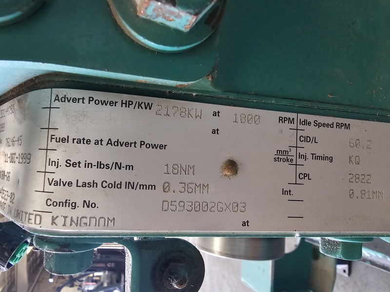 2000 KW Cummins #2000DQKC-628, diesel generator, 2500 KVA, 13800 Volts, 581 hours - Image 3