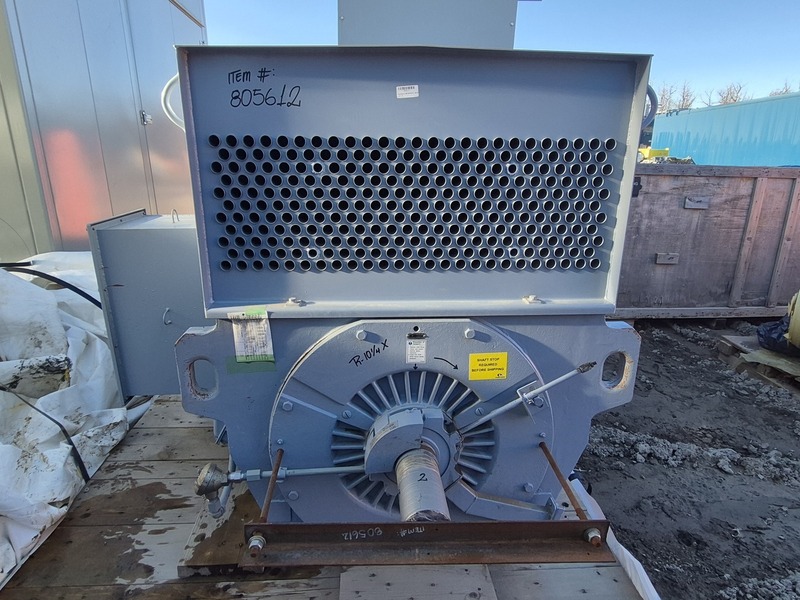 600 HP 1780 RPM Toshiba F6005WKF3I0P, Frame 355-1000, TEAAC, induction motor, 4000 Volts, like new, 2011 - Image 3