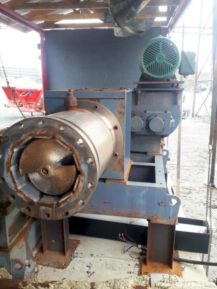 12" Bonnot Company Screw Extruder, 40 HP, 47" L, Jacketed Grooved Barrel, 18" x 18" infeed, 41-1/2" - Image 2