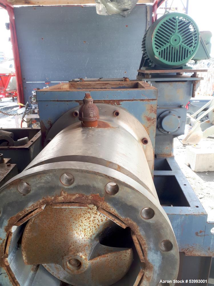 12" Bonnot Company Screw Extruder, 40 HP, 47" L, Jacketed Grooved Barrel, 18" x 18" infeed, 41-1/2" - Image 4