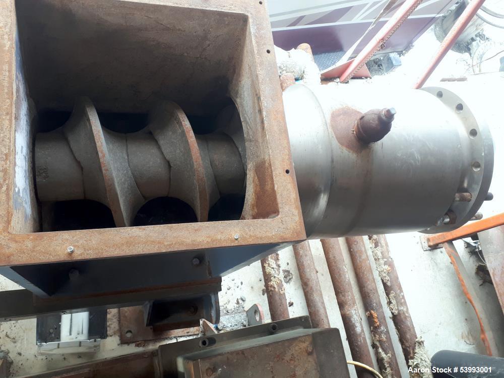 12" Bonnot Company Screw Extruder, 40 HP, 47" L, Jacketed Grooved Barrel, 18" x 18" infeed, 41-1/2" - Image 6