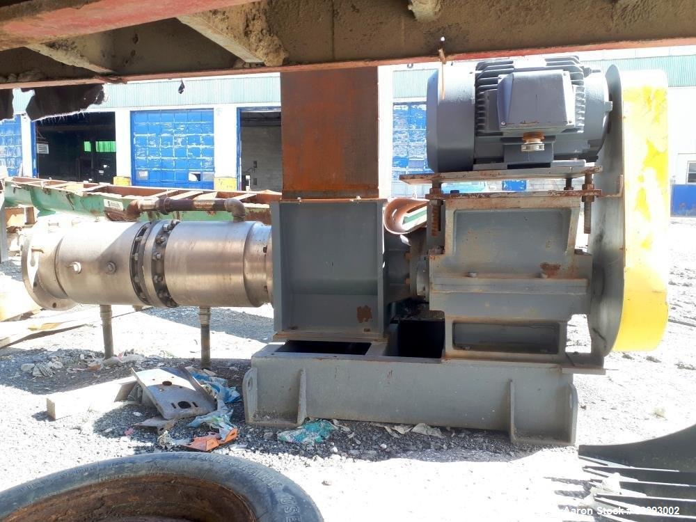 12" Bonnot Company Screw Extruder, 40 HP, 47" L, Jacketed Grooved Barrel, 1775 RPM, 18" x 18" infeed, 41-1/2" - Image 1