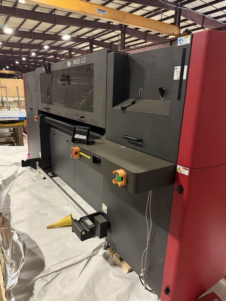 EFI #H-1625, Flatbed Printer, 65" max Print width, 2" max Media thickness, 1200 x 600 dpi Resolution, 485 - Image 2