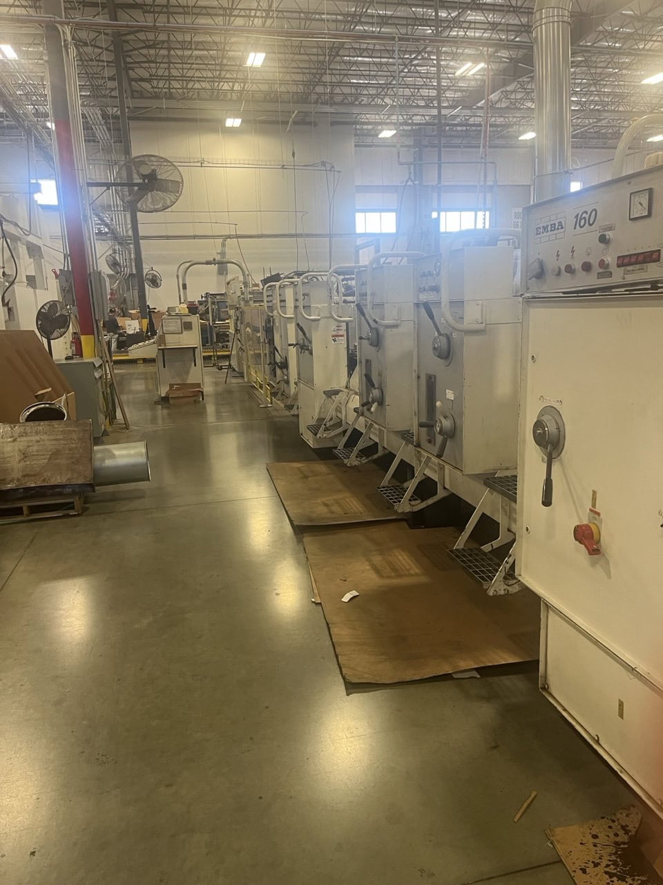 Emba #160-Flexo, Folder Gluer, 380 V, Main Feeder Vacuum Pump Needs Replacing, 1985 - Image 2
