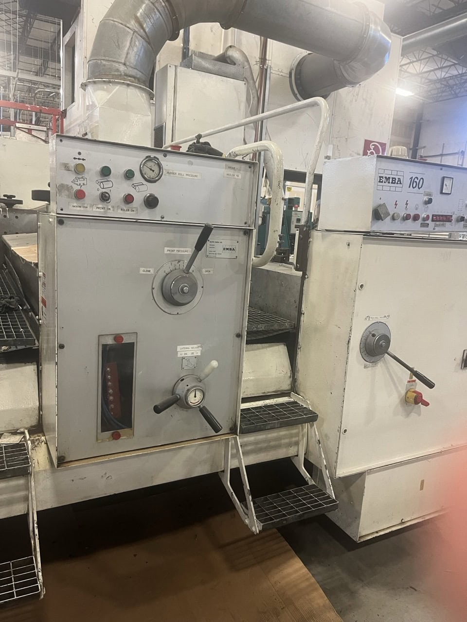 Emba #160-Flexo, Folder Gluer, 380 V, Main Feeder Vacuum Pump Needs Replacing, 1985 - Image 3