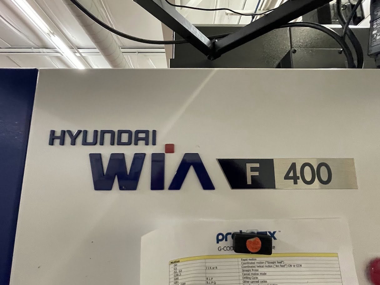Hyundai Wia #F400, Vertical Machining Center, 31.5" X, 18.1" Y, 20.5" Z, 39.4" x 18.1" Table, 20 HP, 12000 - Image 4