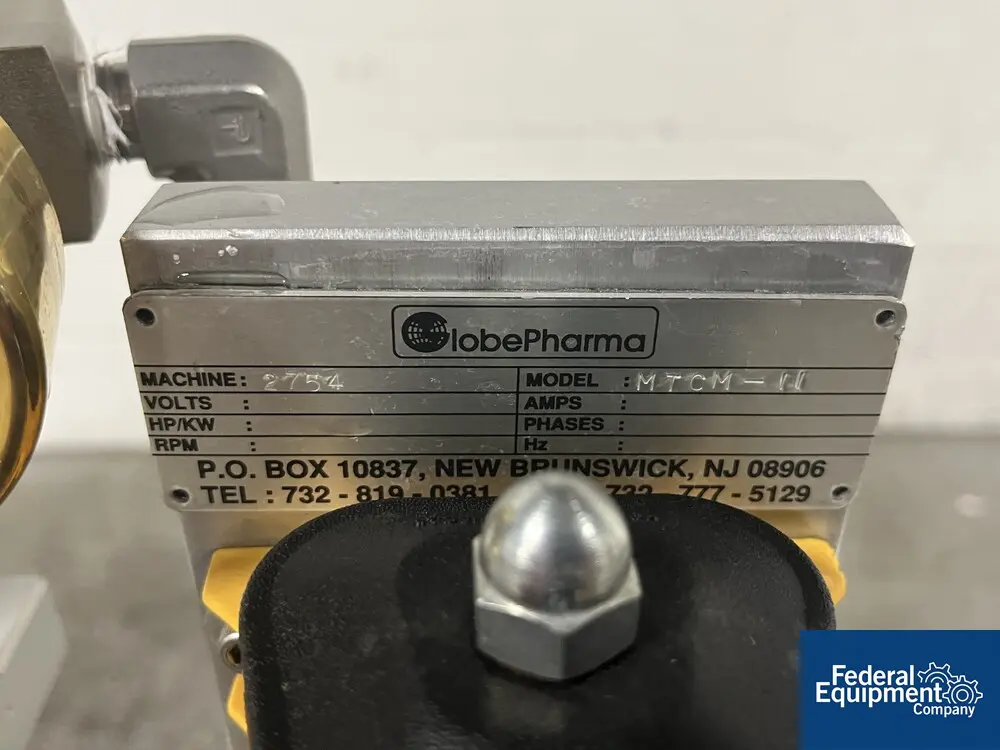 GlobePharma #MTCM-II, Single Station Tablet Press, 3k psi - Image 3