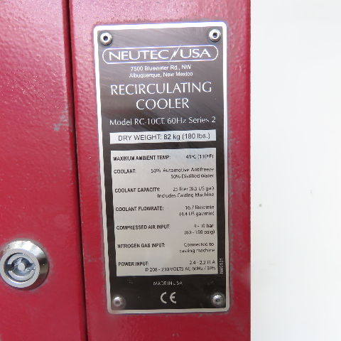 Rio Grande Neutec #FlowLogic-615, casting machine w/RC-10CE recirculating cooler - Image 4