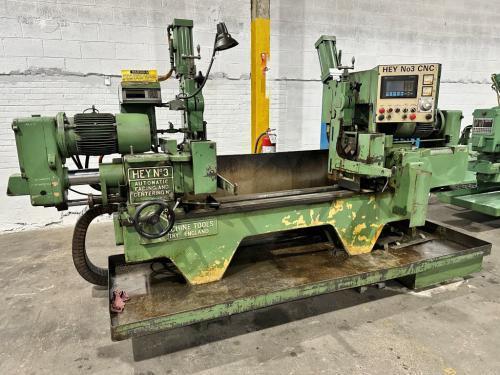 6" x 54" Hey #3, CNC double end facing & centering machine, Allen Bradley SLC 5/04 CNC, 1996 - Image 1
