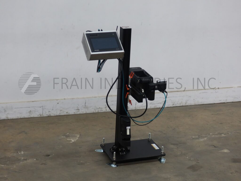 High resolution case coder, Keyence #CC-1000, 5-328 FPM @ 360 dpi, CC-1020 print head & touch screen HMI - Image 1
