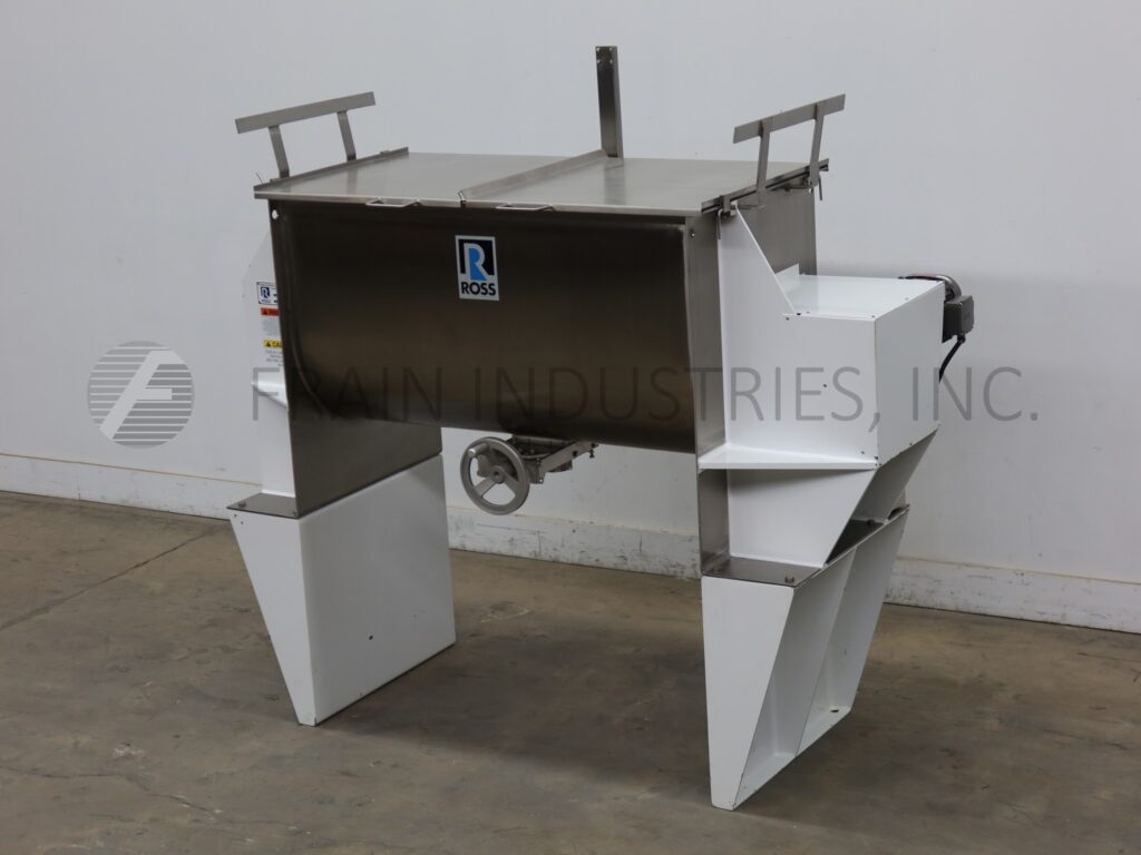30 cu.ft. Ross #42N-25S, 316 Stainless Steel, double ribbon mixer, 60" L x 29" W x 33" D, flip up cover, 10 HP - Image 5