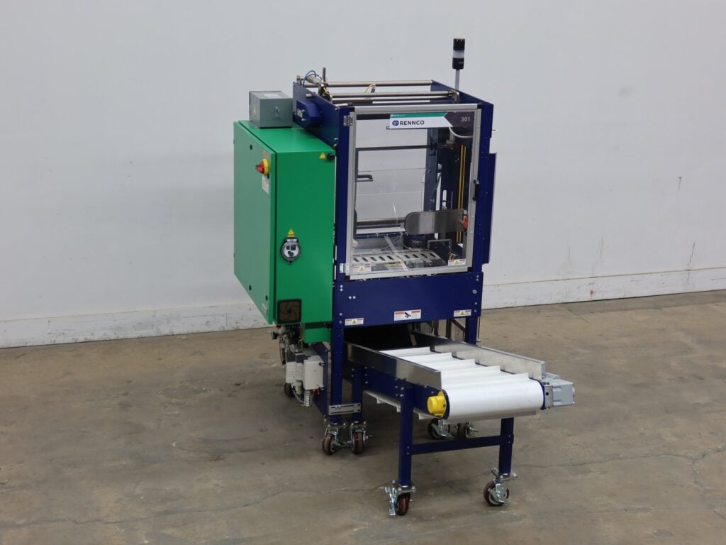 Rennco #301, semi-automatic, servo controlled, L-Bar sealer, control panel with AB PLC and touch screen HMI - Image 5