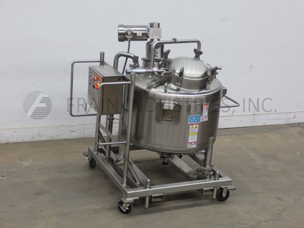 145 gallon DCI, 316 Stainless Steel, internal vacuum tank, 42" dia. x 35" deep with a 23" straight wall, 1 HP - Image 1
