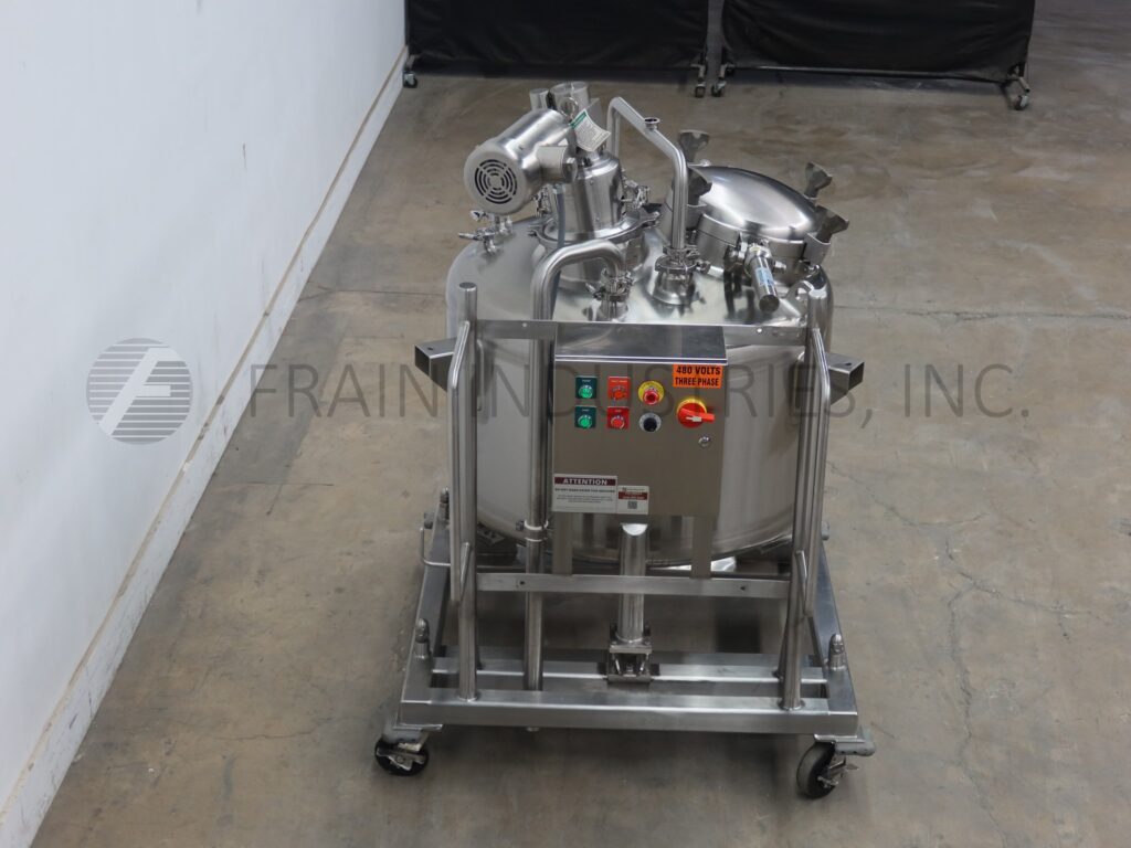 145 gallon DCI, 316 Stainless Steel, internal vacuum tank, 42" dia. x 35" deep with a 23" straight wall, 1 HP - Image 4