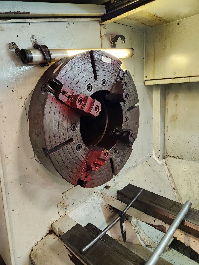 44" x 156" Dean Smith & Grace #4432Px156, CNC hollow spindle lathe, 31" chuck, 15" spindle hole, 50 HP, 1500 - Image 7