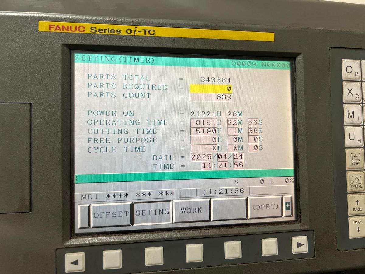 Hwacheon #Cutex-240, CNC Lathe, 22.8" swing, 15" diameter x 23.6" L max turn, 8" chuck, 2" bar, 12 position - Image 7