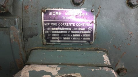 14 HP RPM Sicme C13MN/CBA/B5, 11 KW DC motor, 500 VA - Image 2