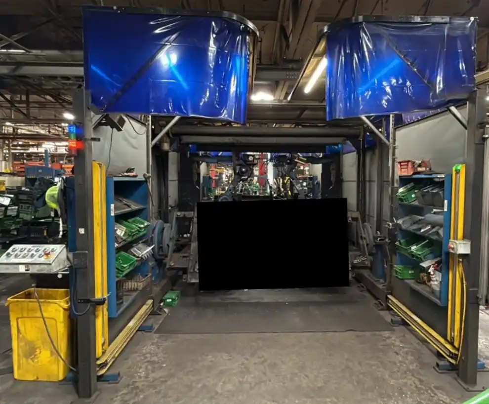 Miller & Motoman, robotic welding cell, Allen Bradley PLC, single pendant, 124" bed width - Image 2
