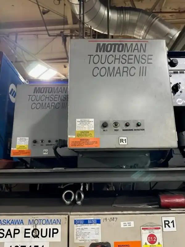 Miller & Motoman, robotic welding cell, Allen Bradley PLC, single pendant, 124" bed width - Image 5