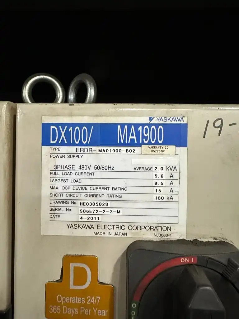 Miller & Motoman, robotic welding cell, Allen Bradley PLC, single pendant, 124" bed width - Image 10