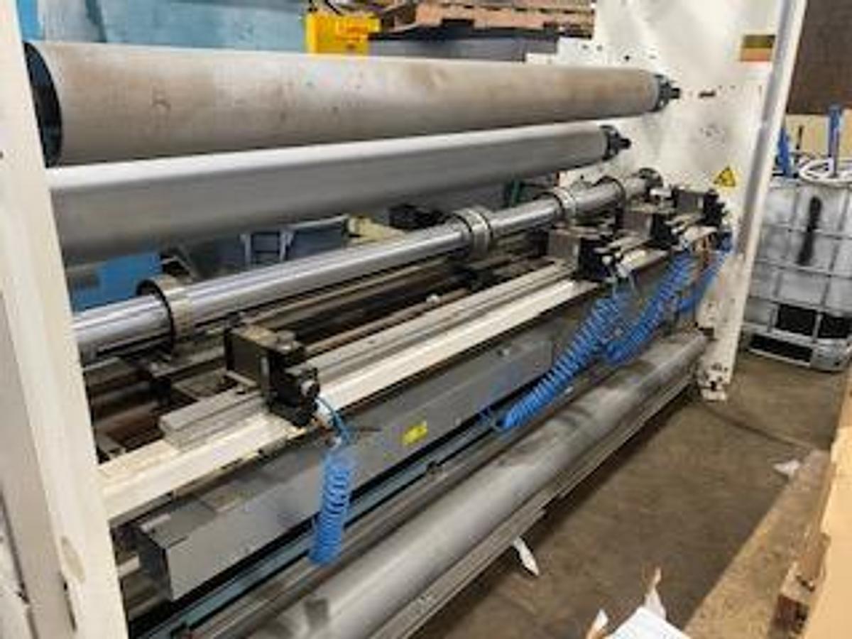 Macro Engineering #ME-0-2, 92" pull roll & slitting section with 5 Tidland Performance Series class II shear - Image 6
