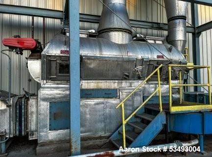 Barr-Rosin, Fluid Bed Dryer, Natural Gas Heater, 744 lb/hr Evaporation, 15879 cfm @13" sp blower, 2003, AS IS - Image 2